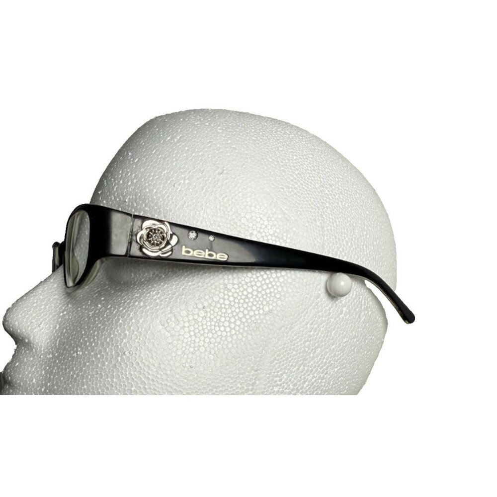 Bebe Designer Eyeglasses Zyl Frame In Black With Glitter Detail Style 5034 Frame - Picture 7 of 12